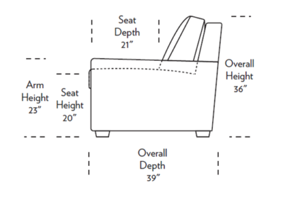 Lyons Sleeper Sofa dimensions