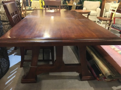 Solid Cherry Trestle Table from Harden